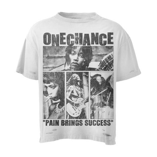 PAIN BRINGS SUCCESS WHITE TEE