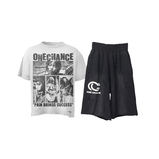 PBS Tee White + OC Shorts